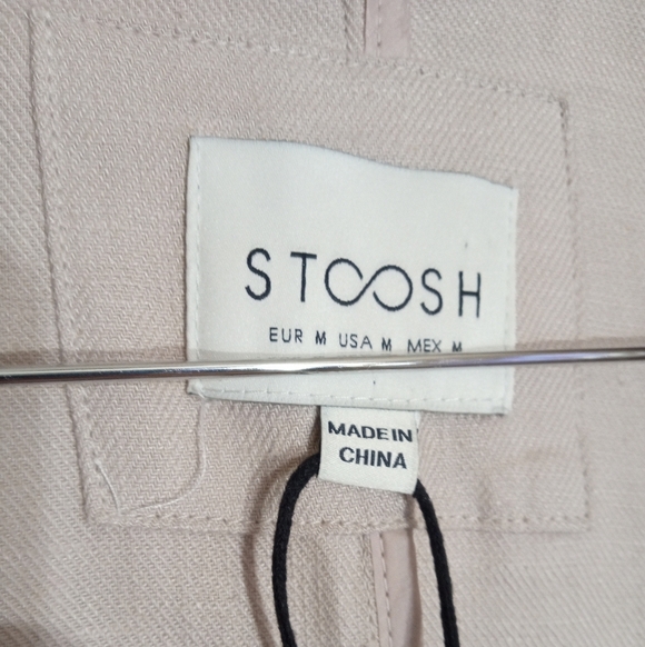 Stoosh linen blend longline open front blazer women's size medium - Picture 3 of 6